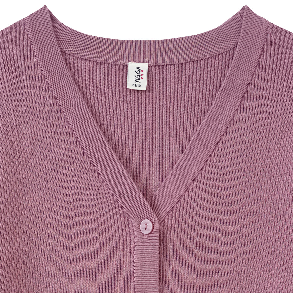 Mädchen Strickjacke unifarben