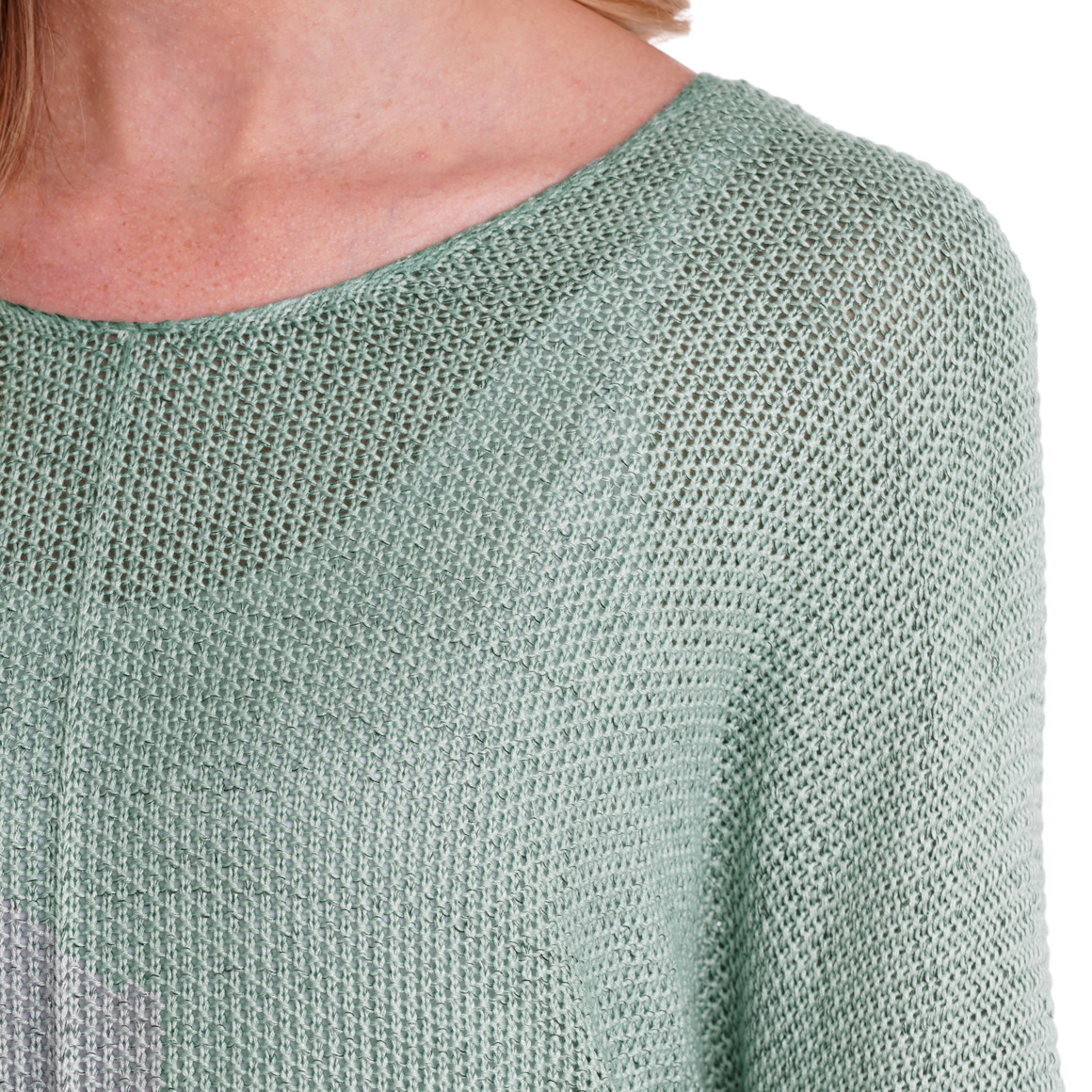 Gebreide damestrui met 3/4 mouwen