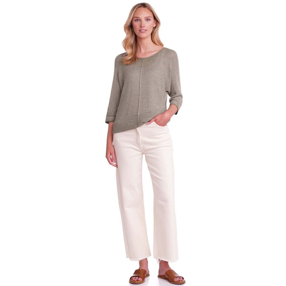 Damen Strickpullover mit 3/4-Arm