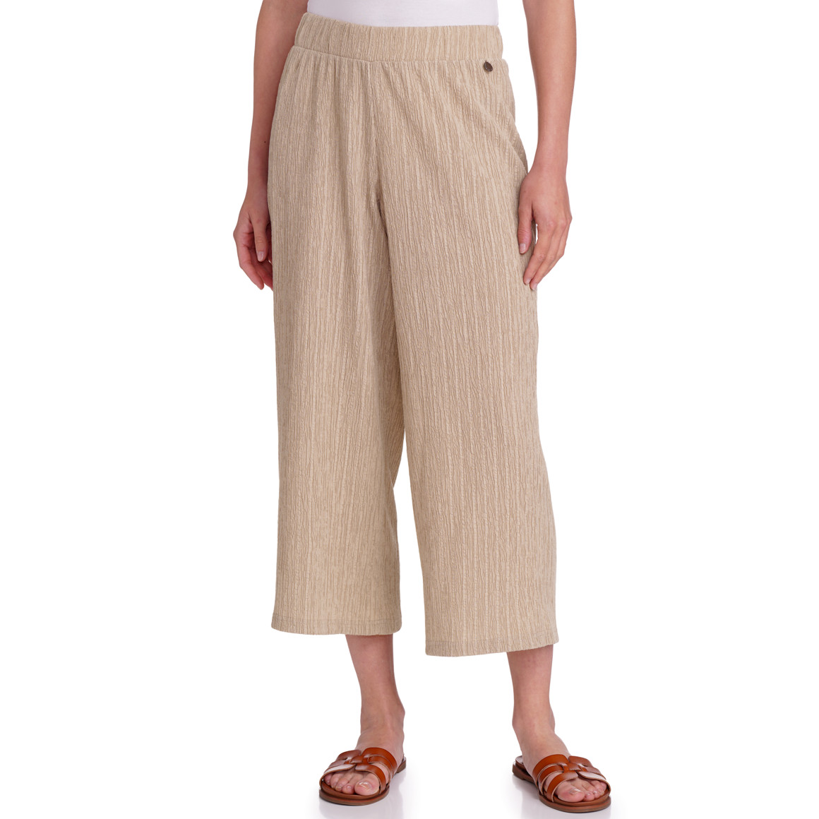 Dames culottes met gestructureerde strepen