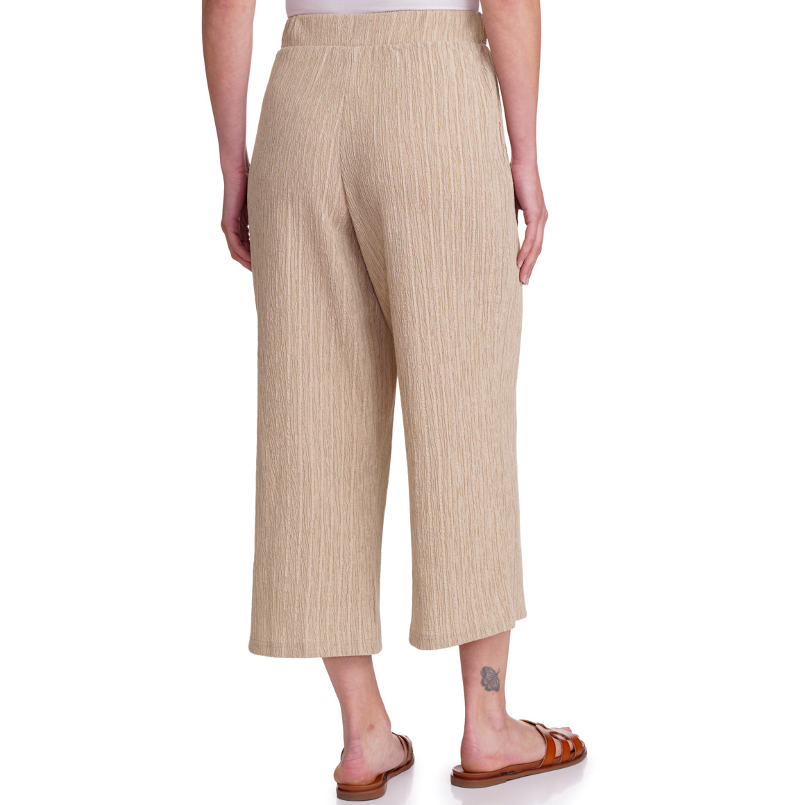 Dames culottes met gestructureerde strepen