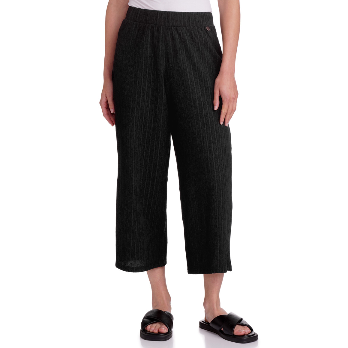 Dames culottes met gestructureerde strepen