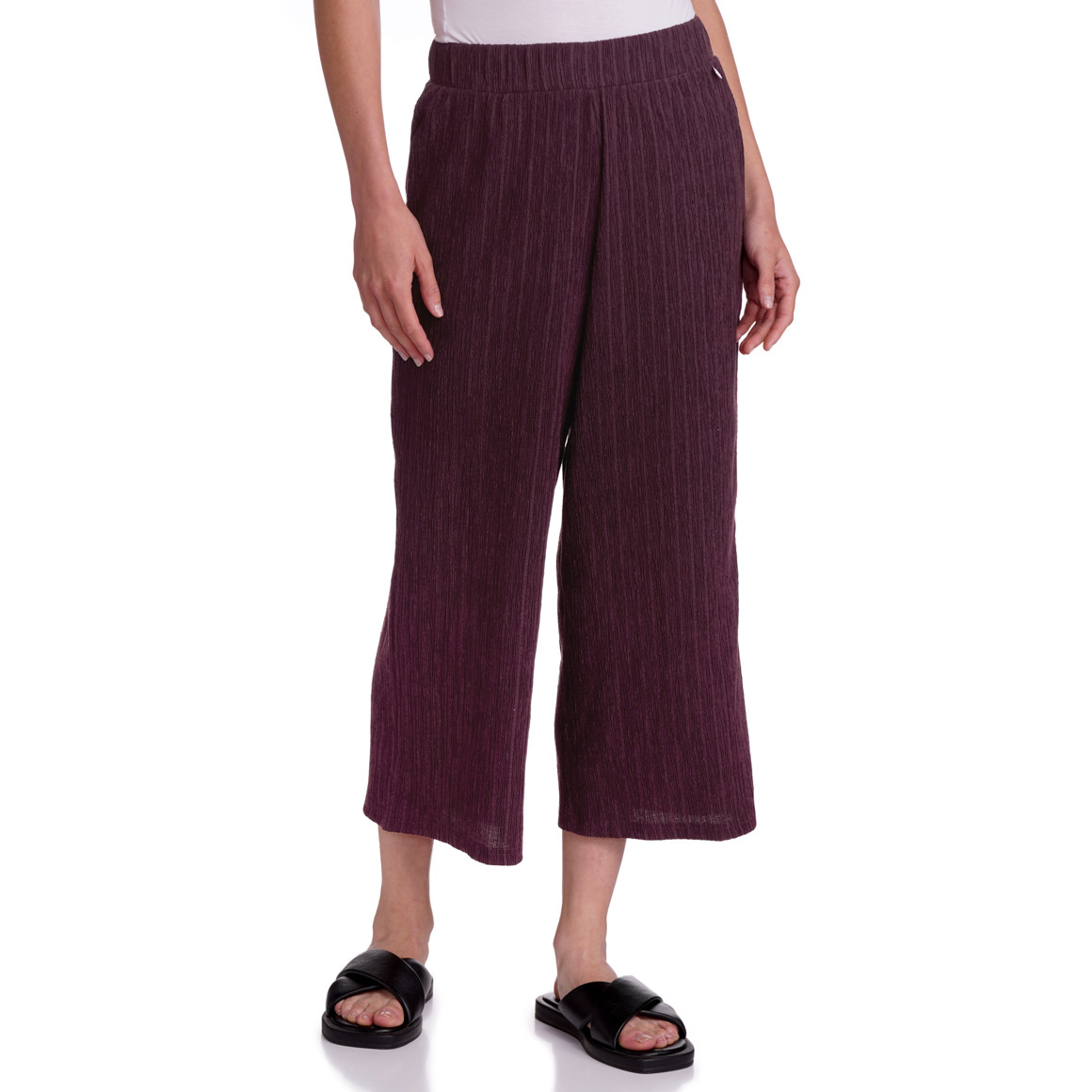 Dames culottes met gestructureerde strepen