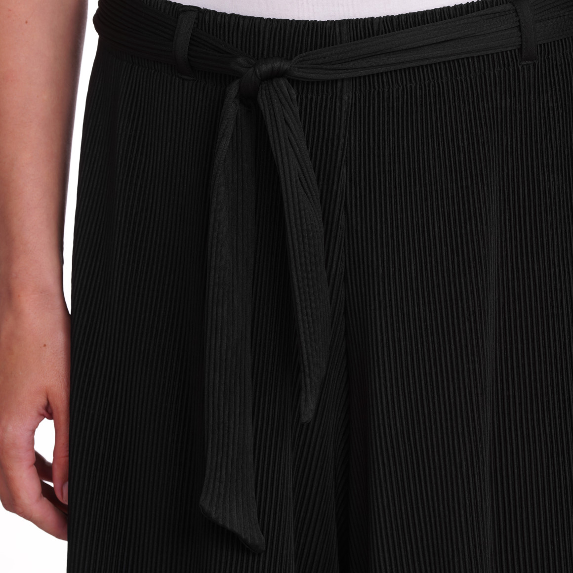 Damen Plissee-Culotte in Unifarben