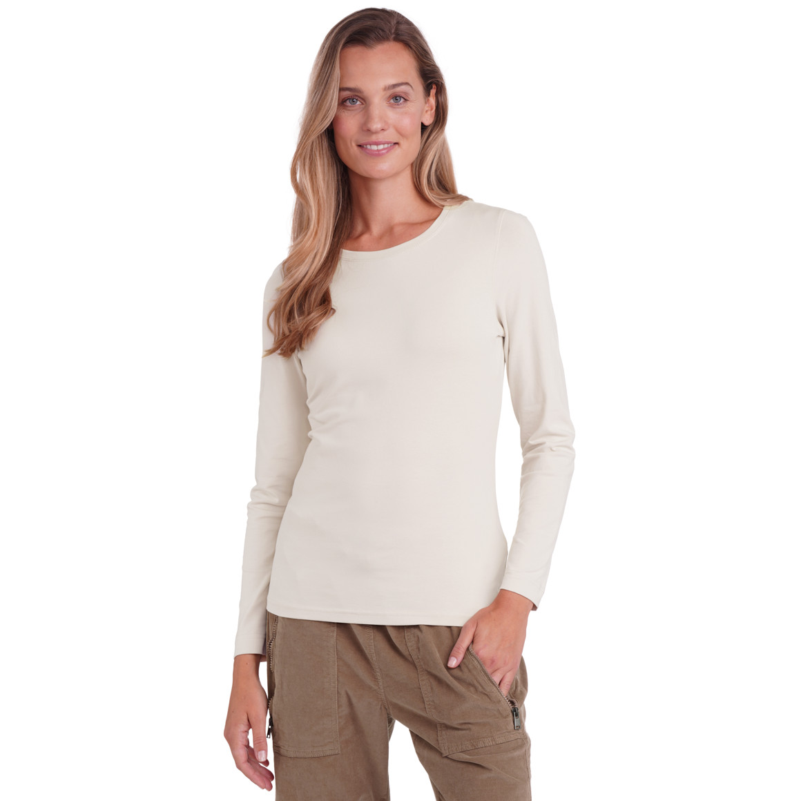 Damen Langarmshirt im Basic-Look