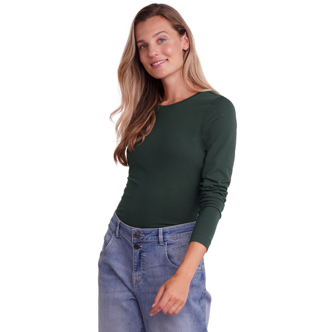 Damen Langarmshirt im Basic-Look