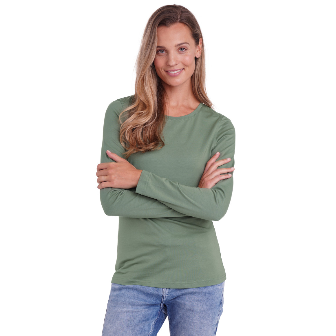 Damen Langarmshirt im Basic-Look