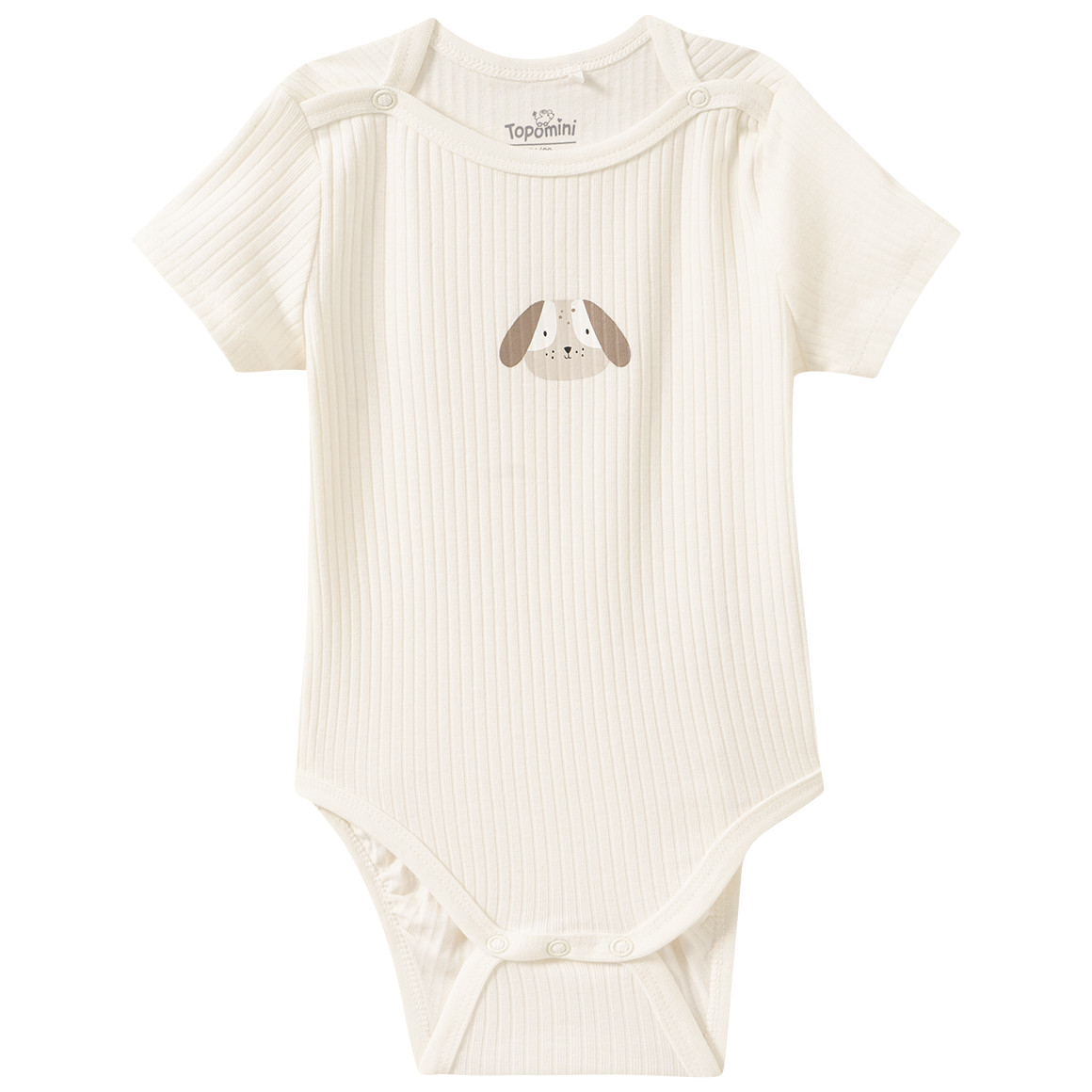 2 Baby Bodys mit Rippstruktur