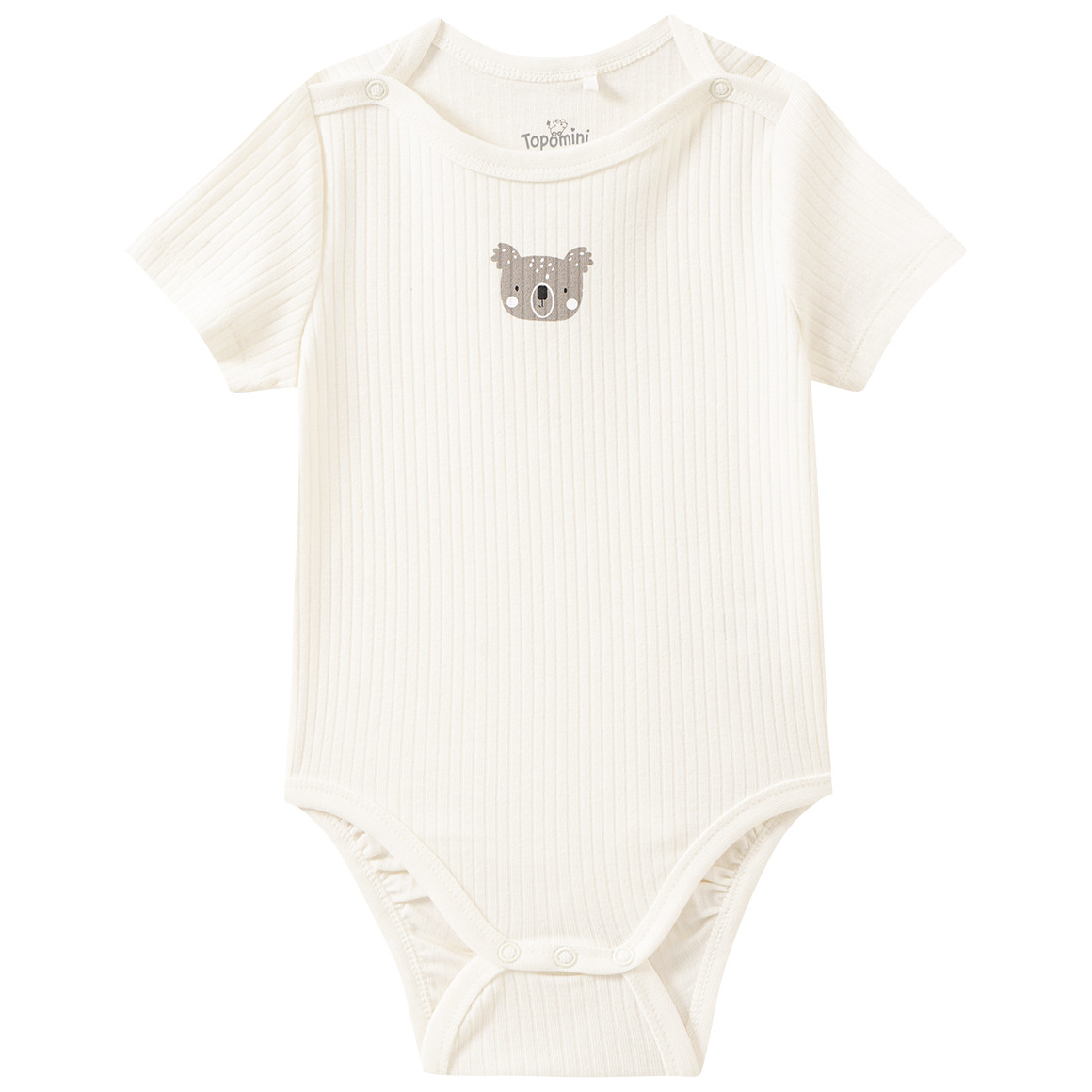 2 Baby Bodys mit Rippstruktur