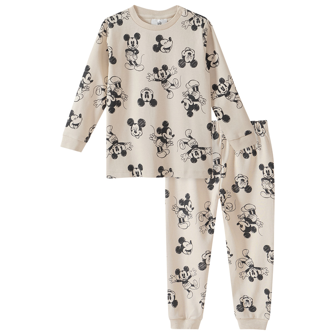 Micky Maus Schlafanzug mit Allover-Print