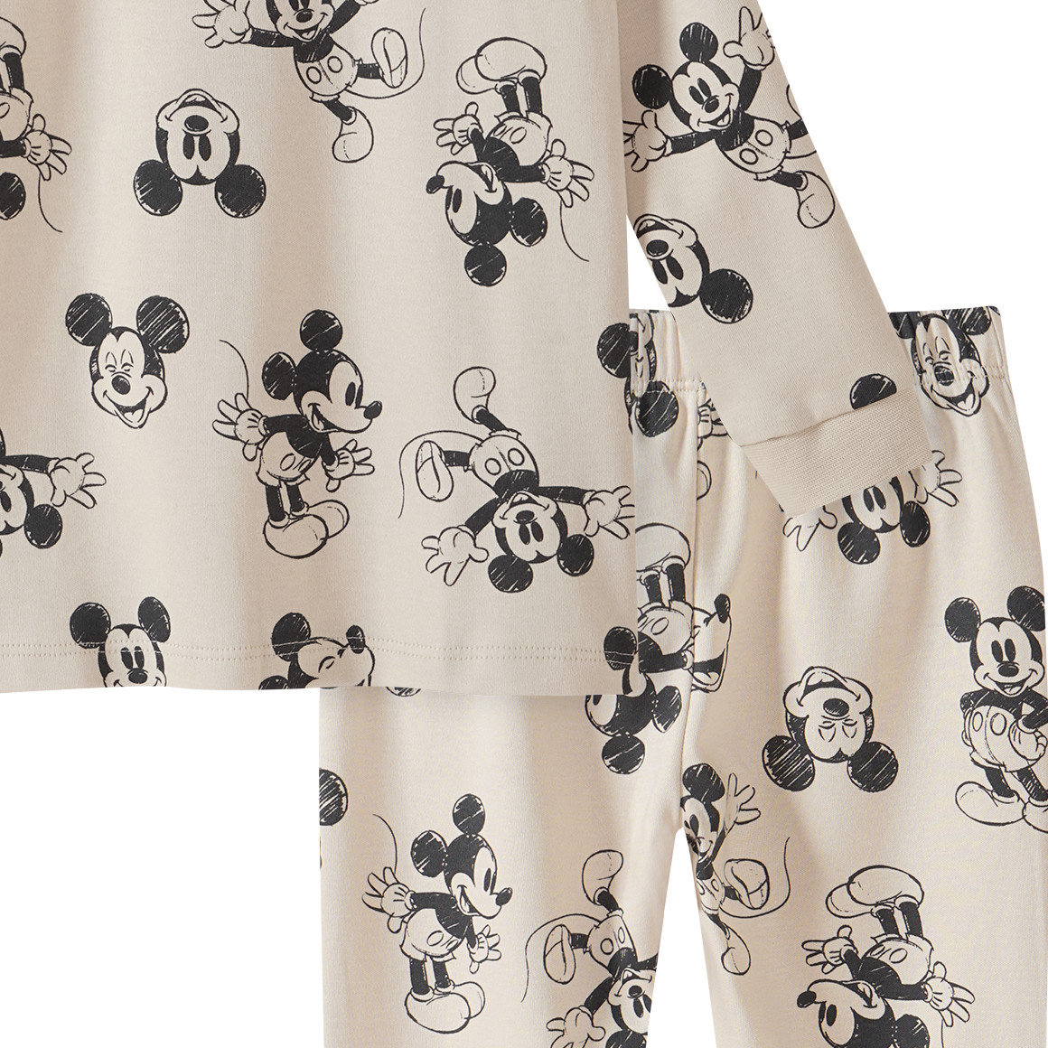 Micky Maus Schlafanzug mit Allover-Print