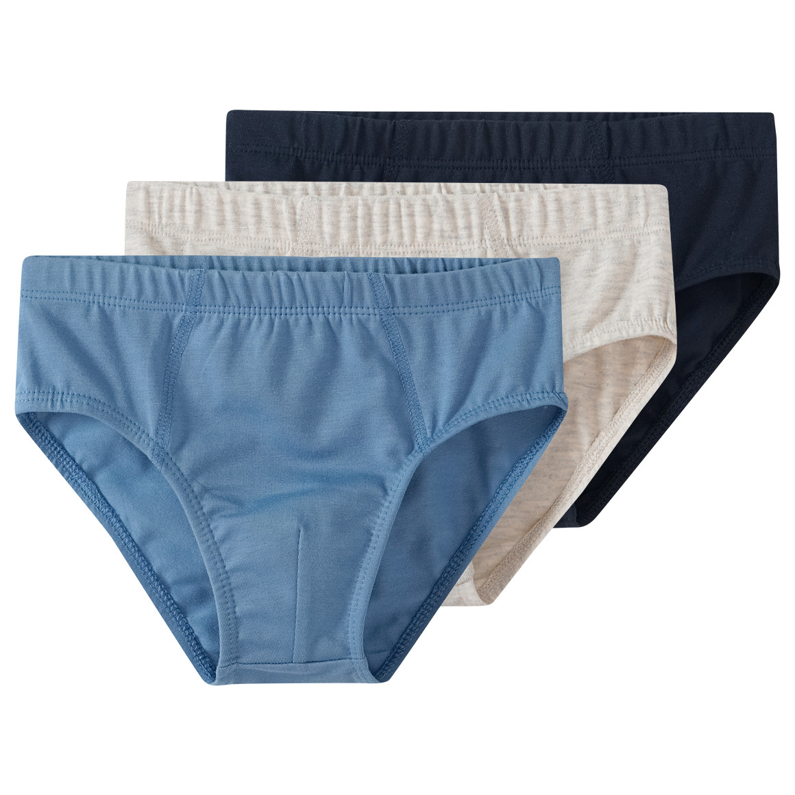 3 Jungen Slips in verschiedenen Farben