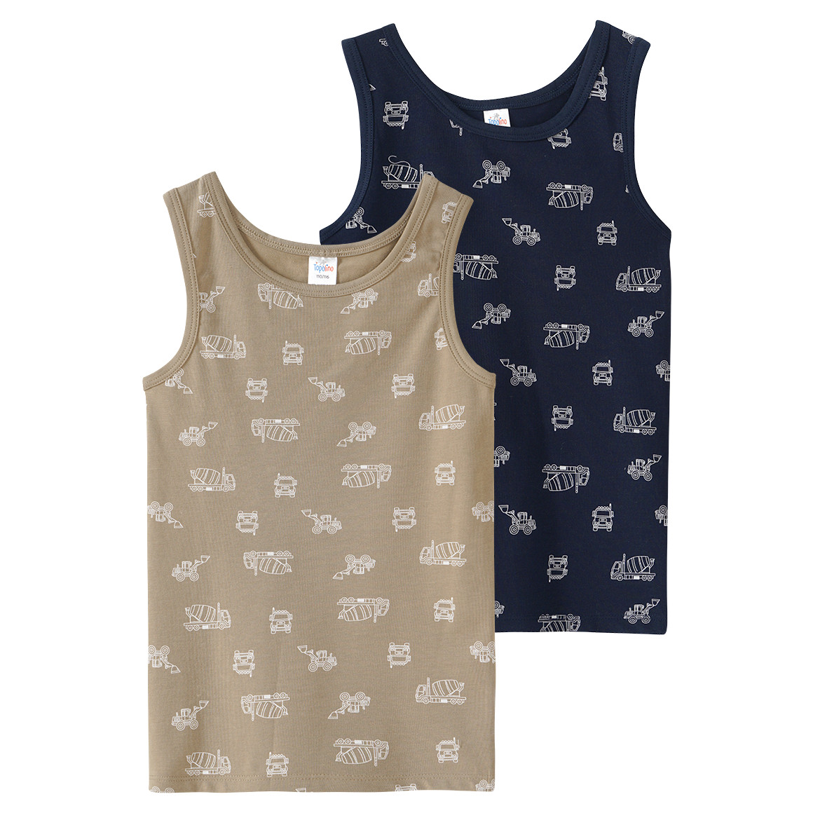 2 Jungen Unterhemden mit Bio-Baumwolle