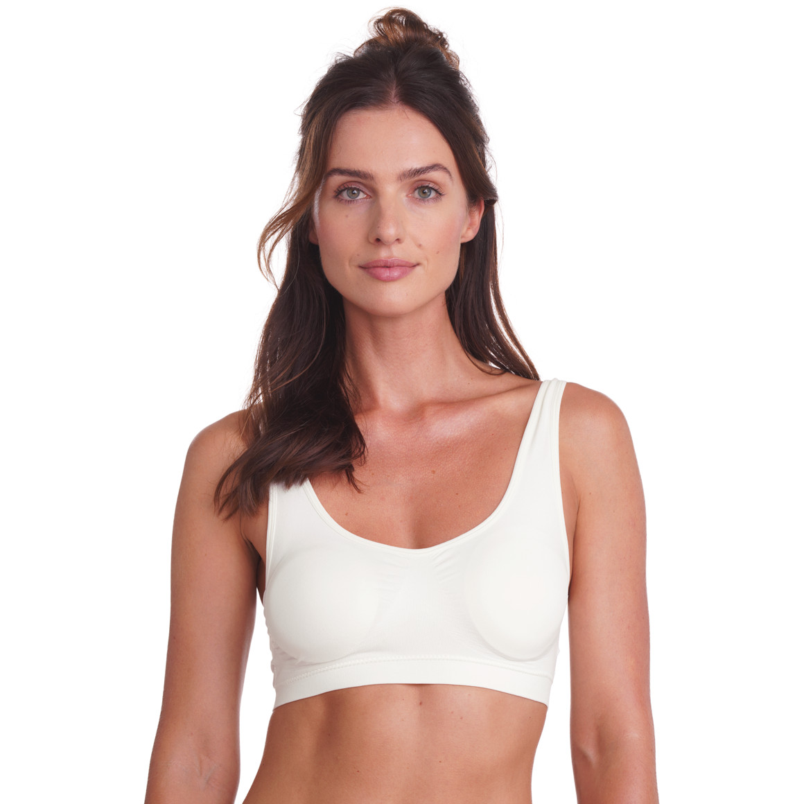 Seamless bustier van microvezel