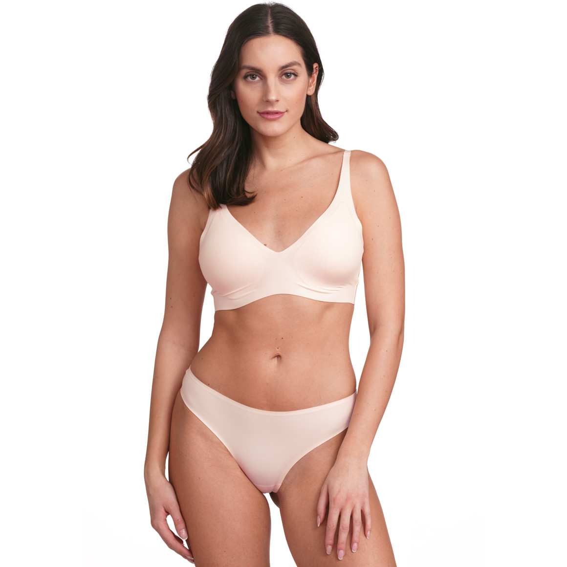 Naadloze string voor dames van microvezel