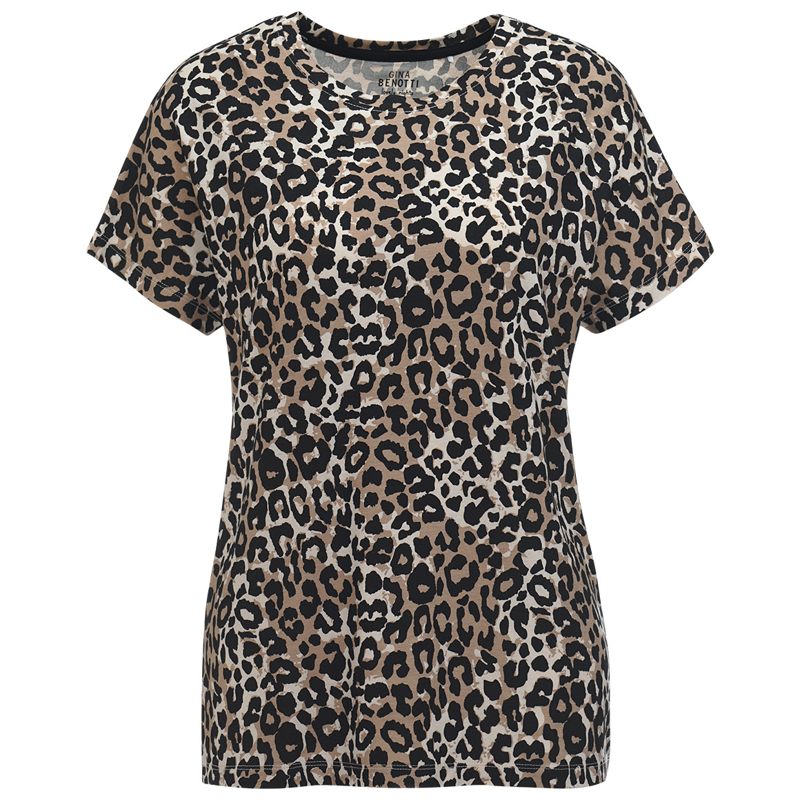 Slaapshirt met leo-patroon voor dames
