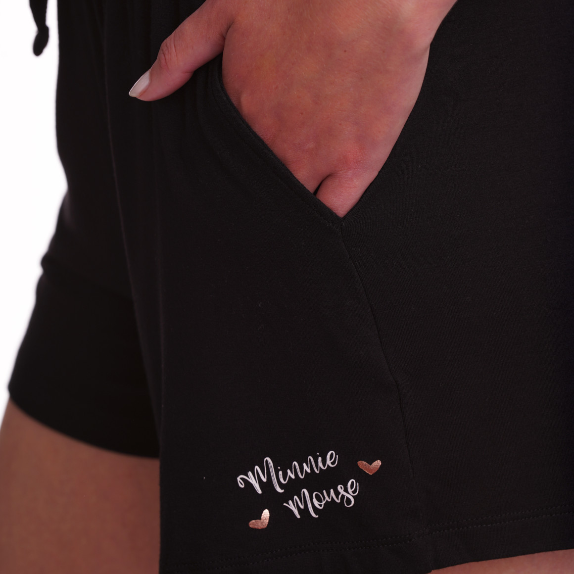 Minnie Mouse-shorty met folieprint