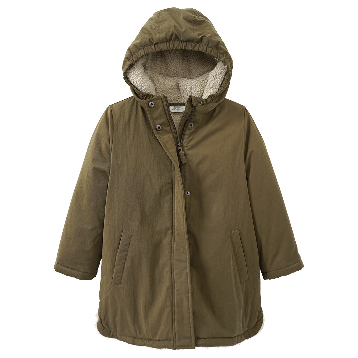 Meisjesparka met pluche voering