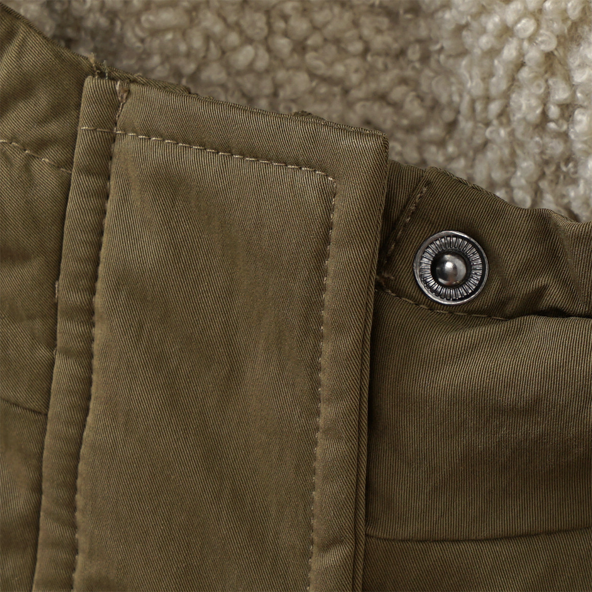 Meisjesparka met pluche voering