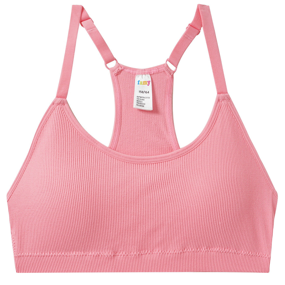 2 Mädchen Seamless-Bustiers mit Pads