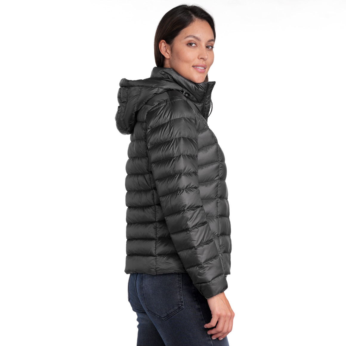 Damen Soft-Daunenjacke mit Kapuze