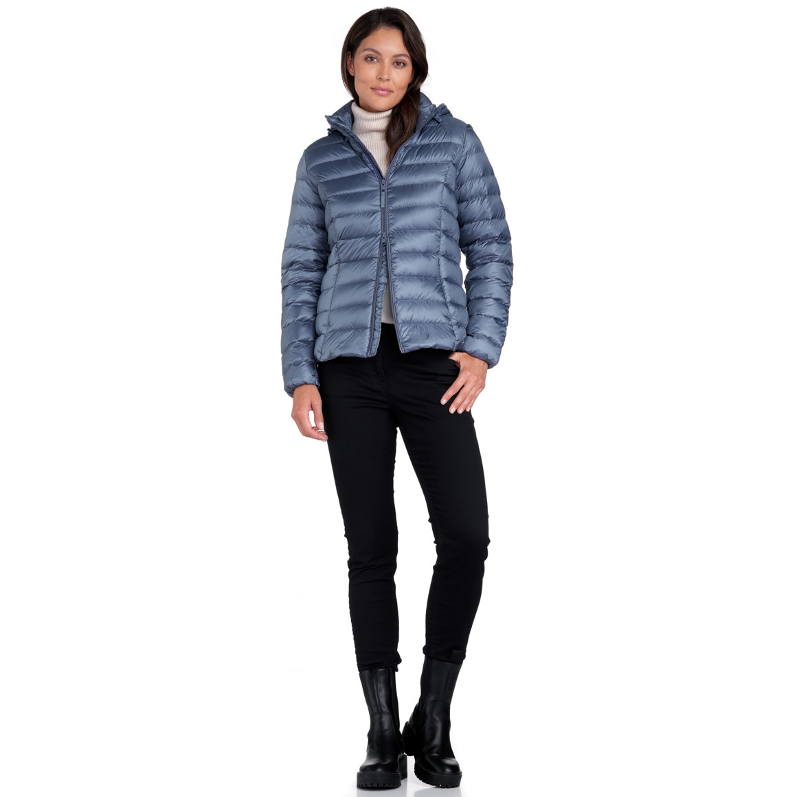 Damen Soft-Daunenjacke mit Kapuze