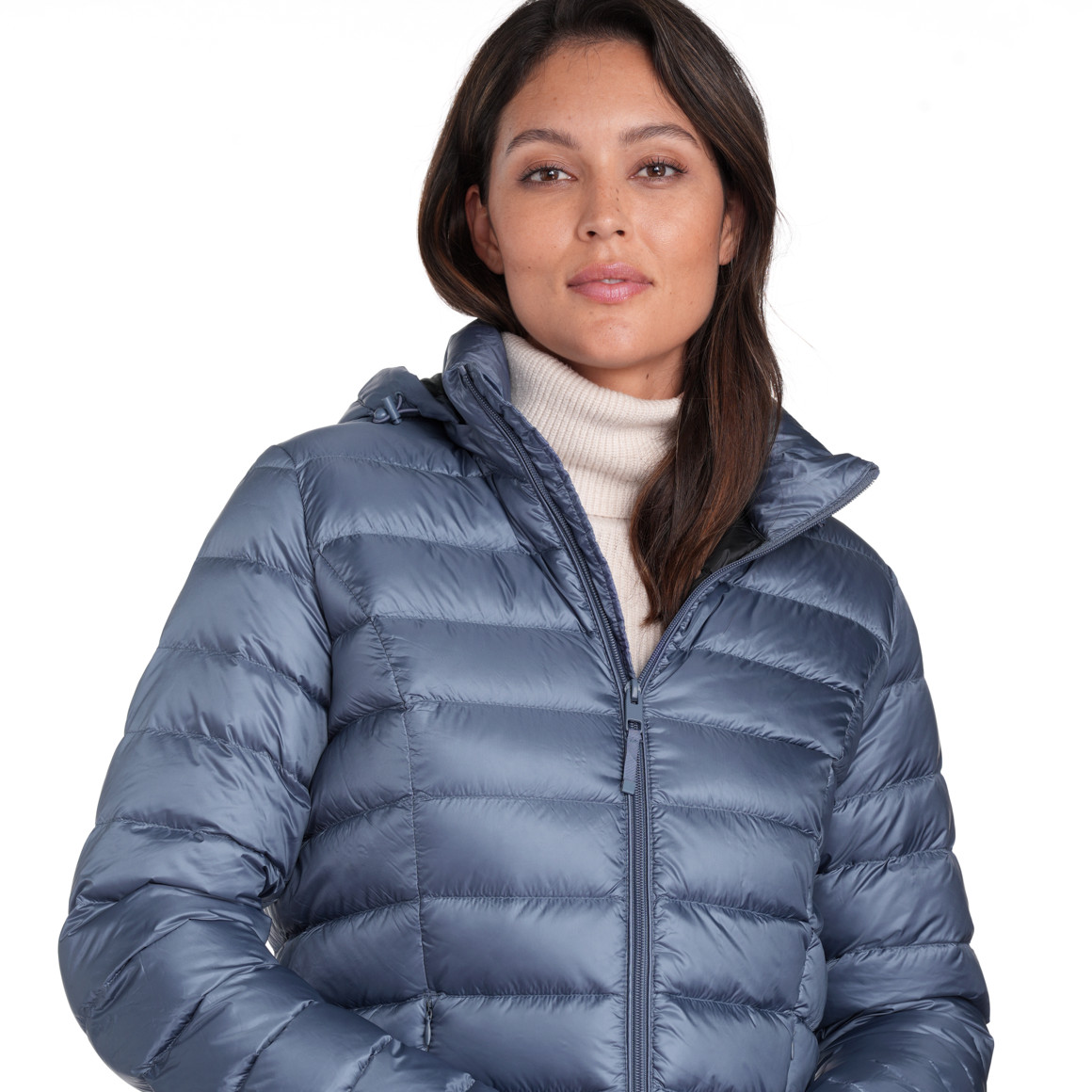 Damen Soft-Daunenjacke mit Kapuze