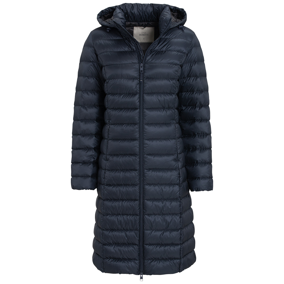 Dames zachte donsjas met capuchon