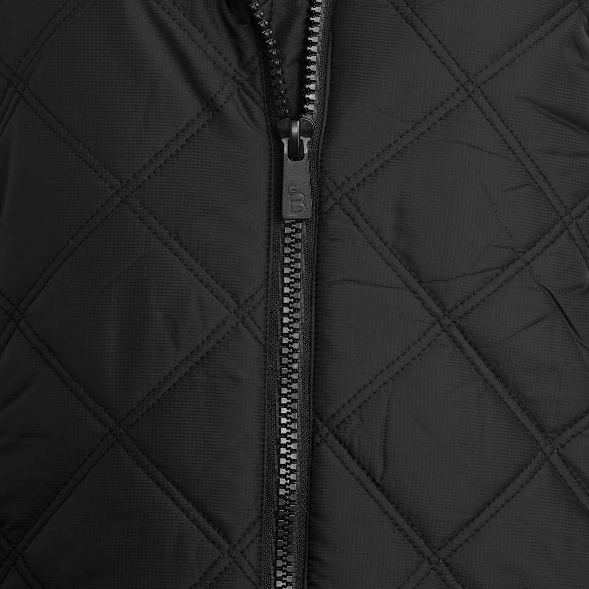 Gewatteerd damesvest met rits