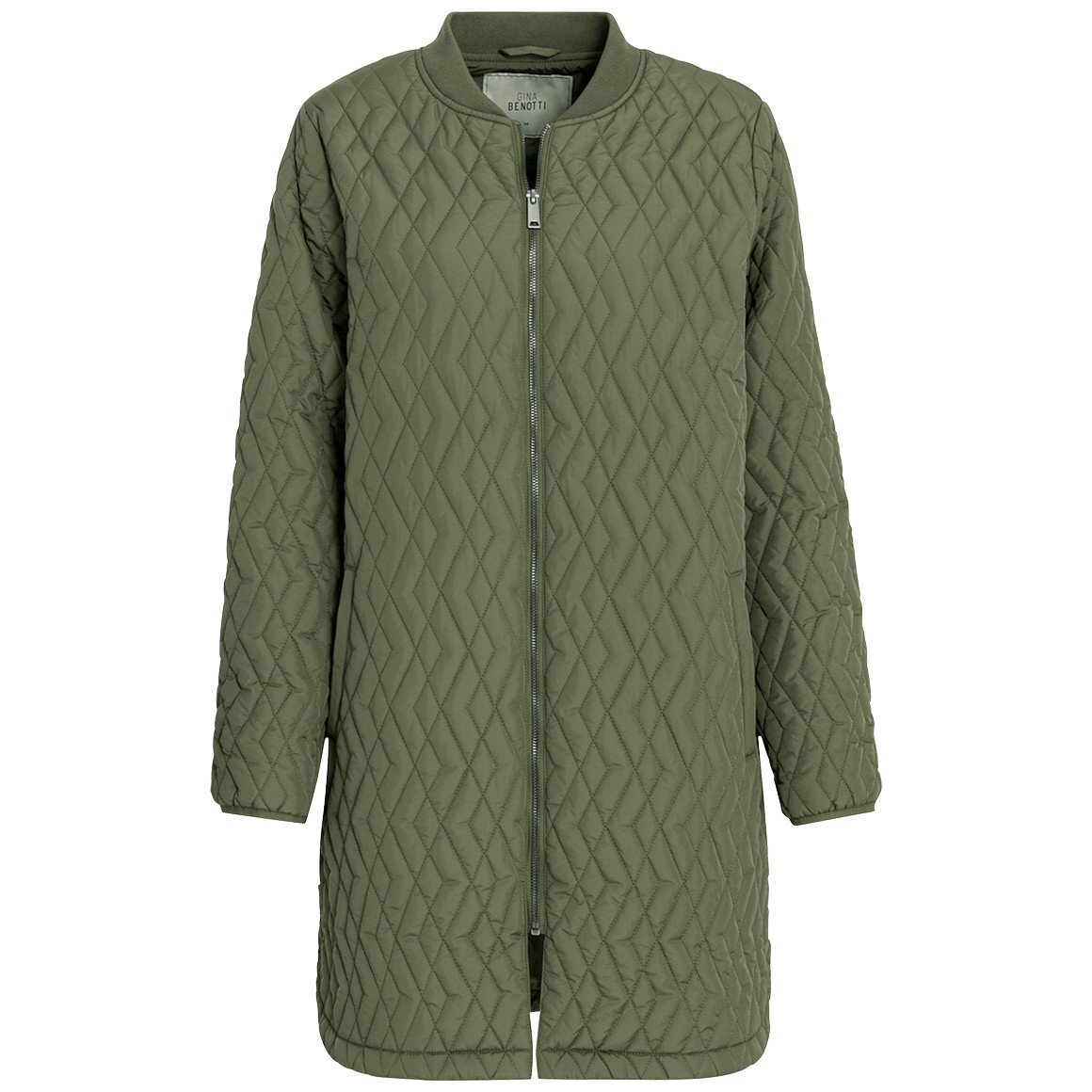 Gewatteerde jas voor dames met rits