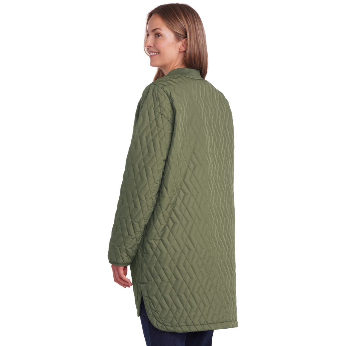 Gewatteerde jas voor dames met rits