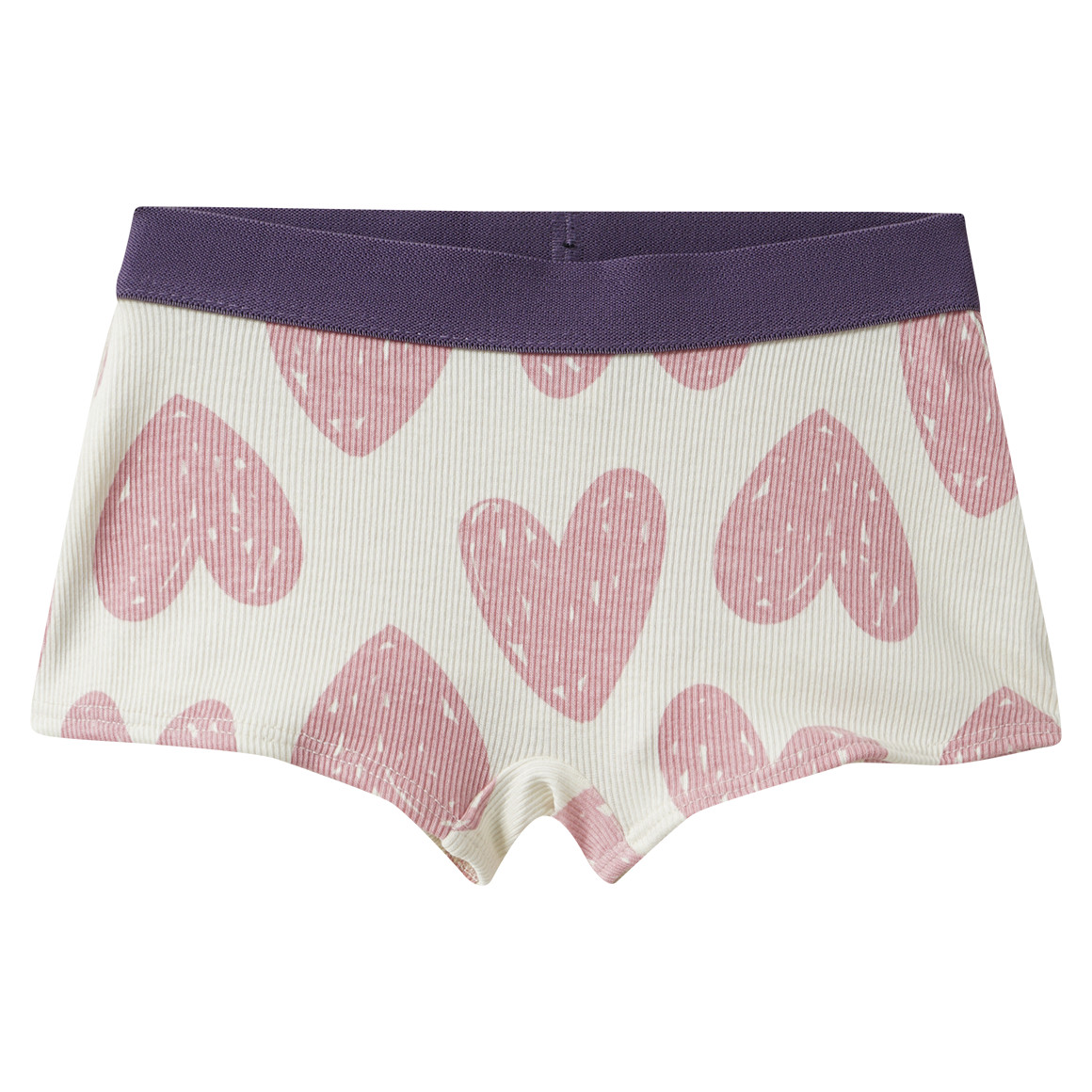 5 meisjes slips met geribde structuur