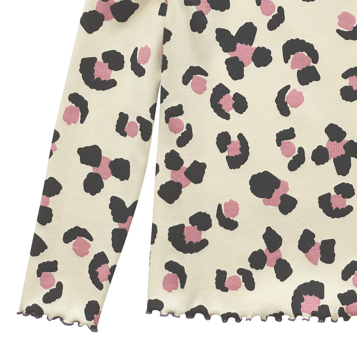 Meisjespyjama met geribbelde structuur