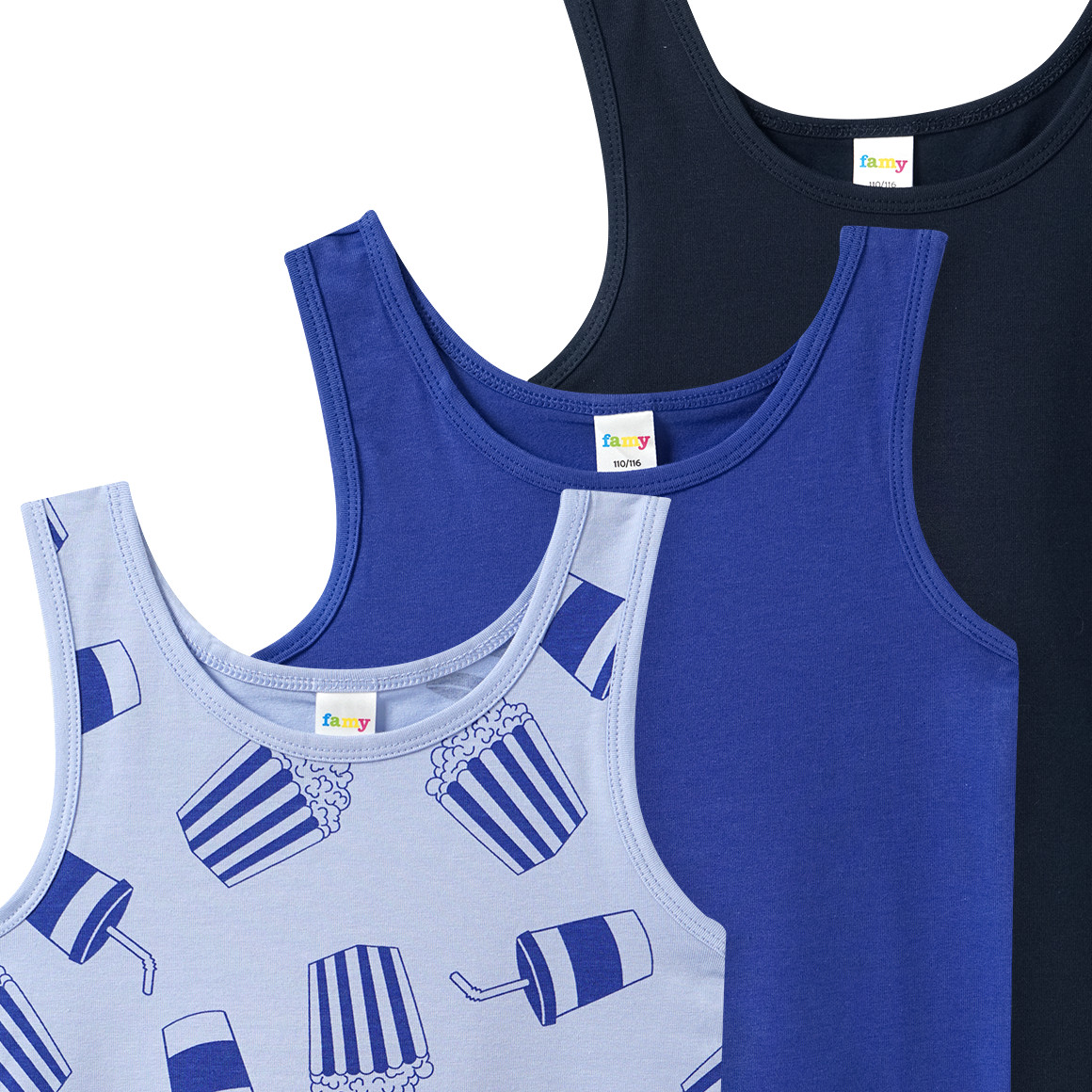 3 jongensvesten in verschillende designs