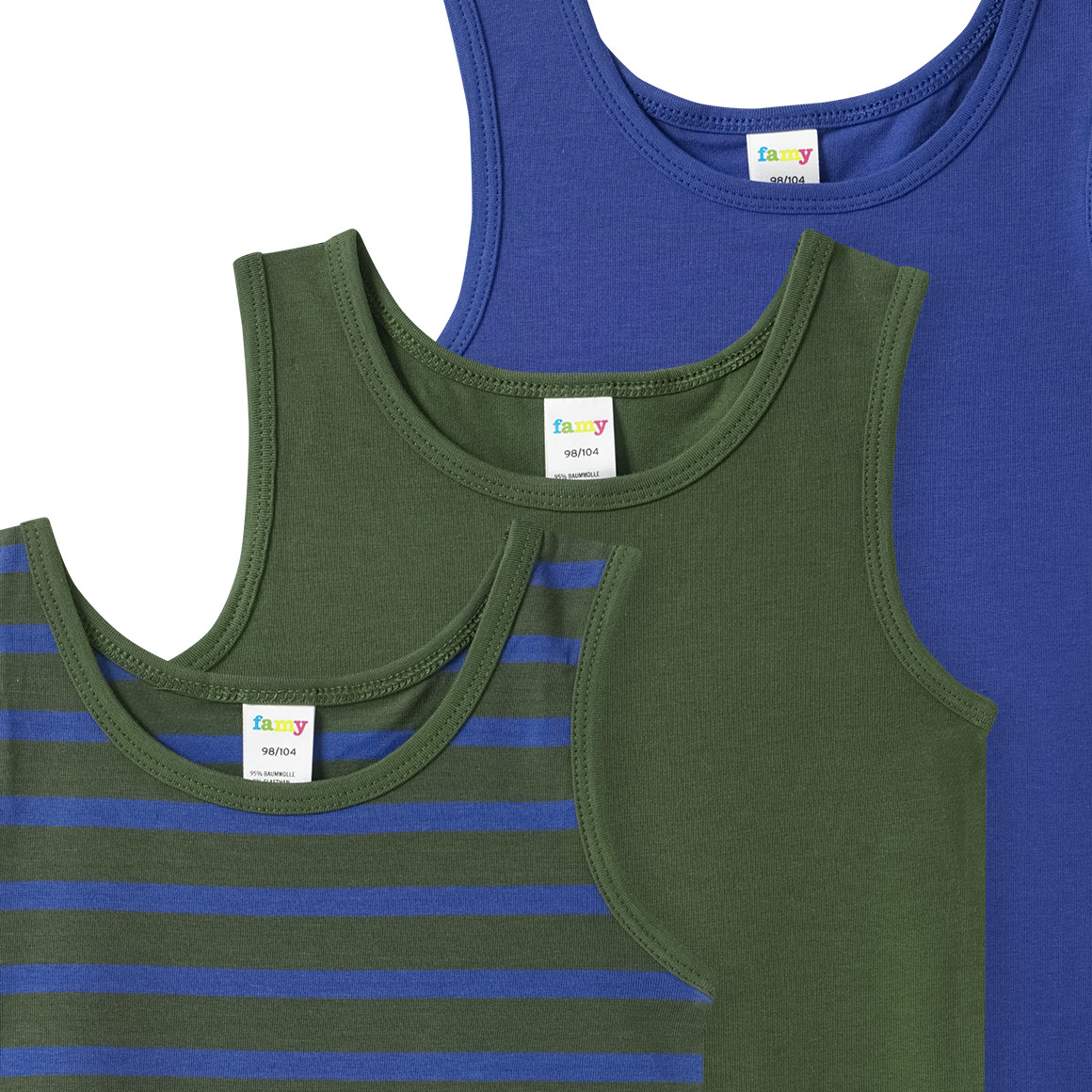 3 jongensvesten in verschillende designs