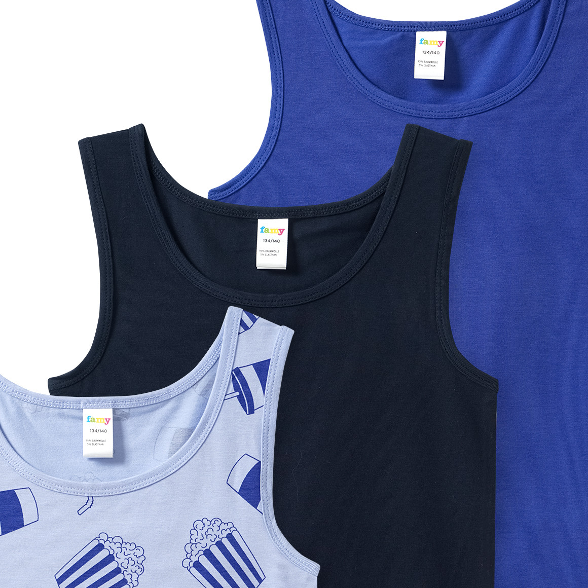 3 jongensvesten in verschillende designs