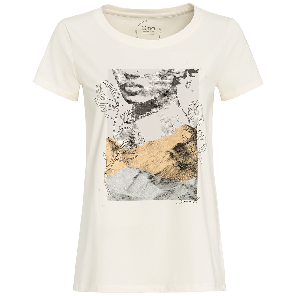 Dames-T-shirt met biologisch katoen