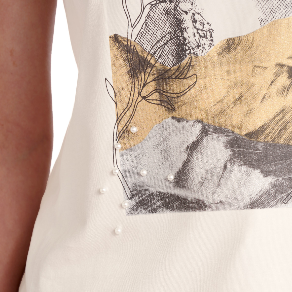 Dames-T-shirt met biologisch katoen