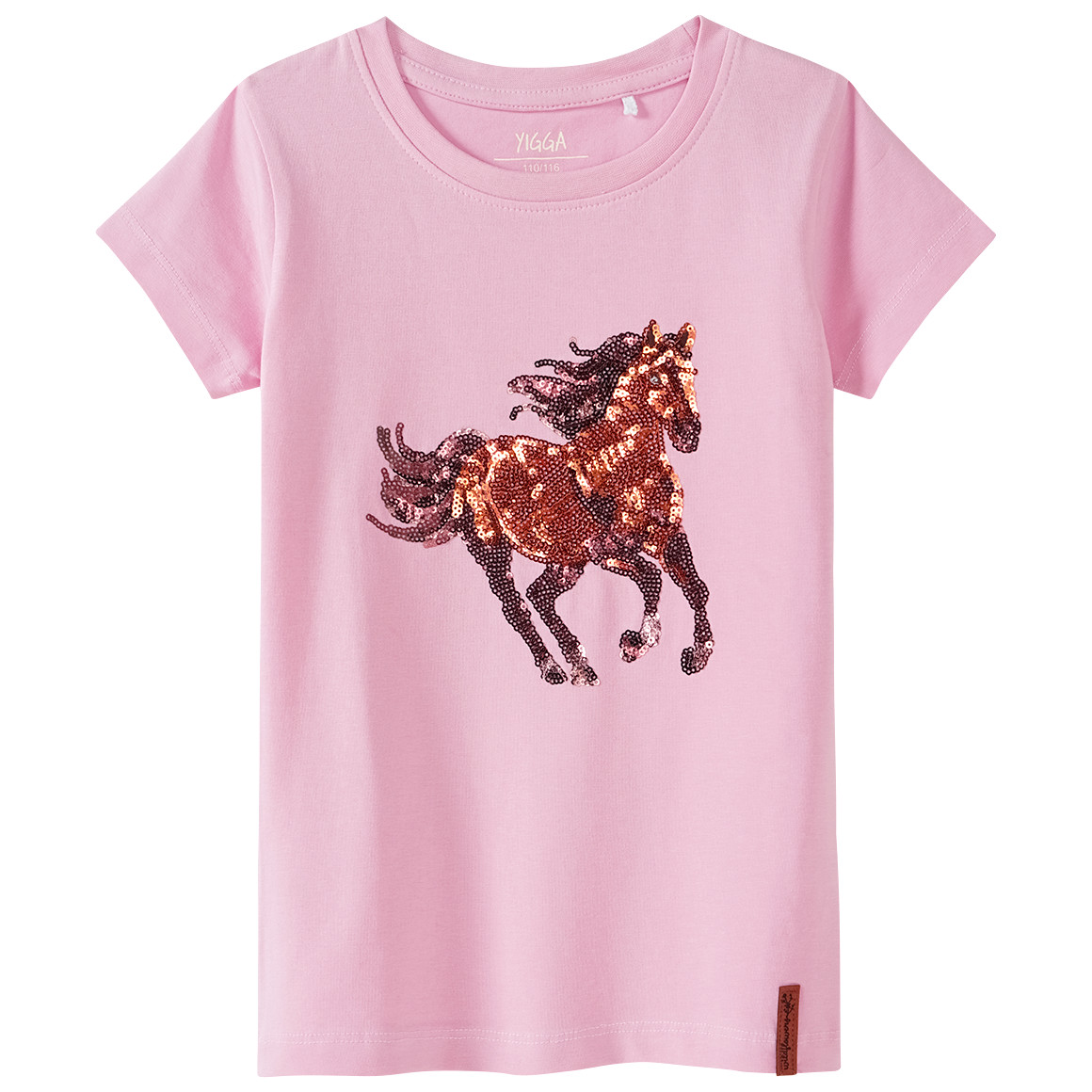 Mädchen T-Shirt mit Pferde-Motiv