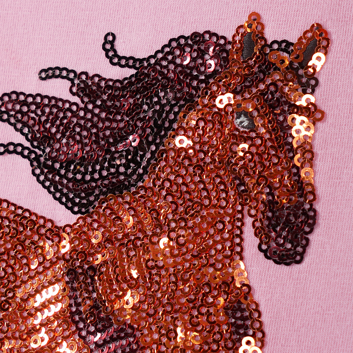 Mädchen T-Shirt mit Pferde-Motiv