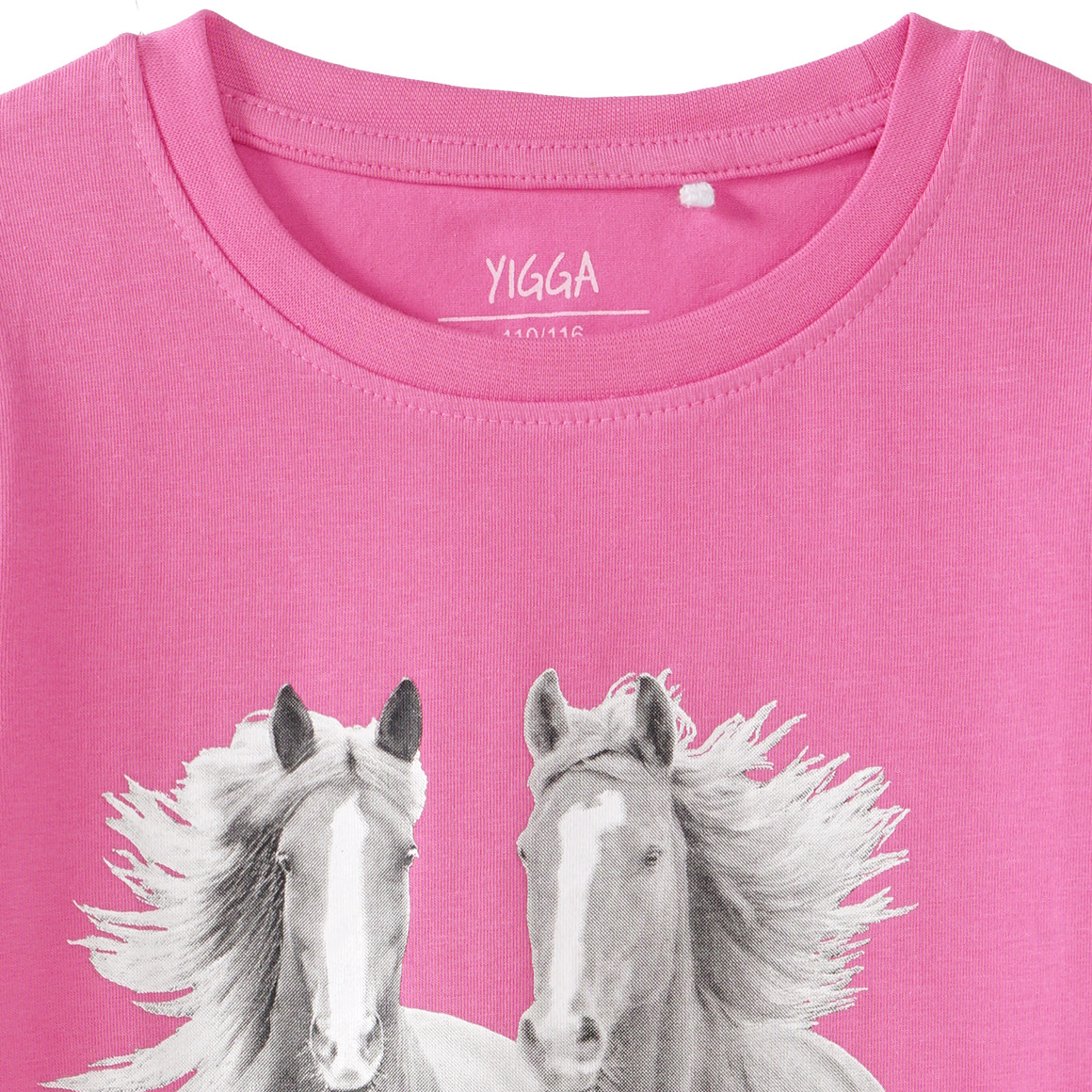 Mädchen T-Shirt mit Pferde-Motiv