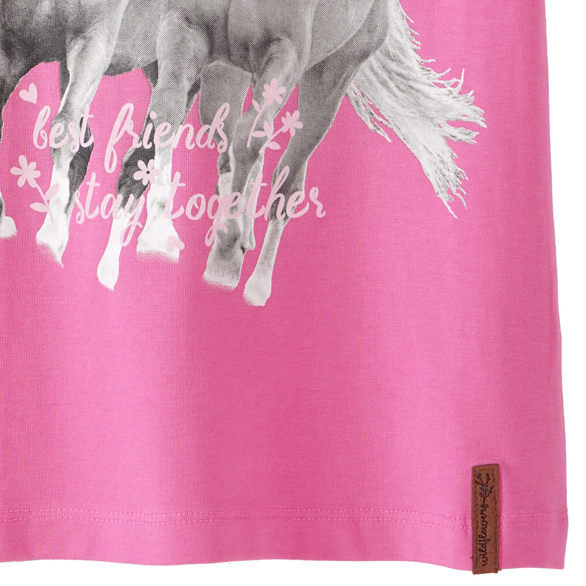 Mädchen T-Shirt mit Pferde-Motiv