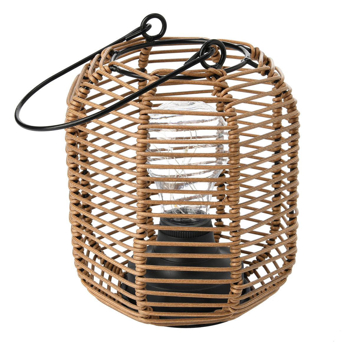 LED-Lampe in Rattan-Optik