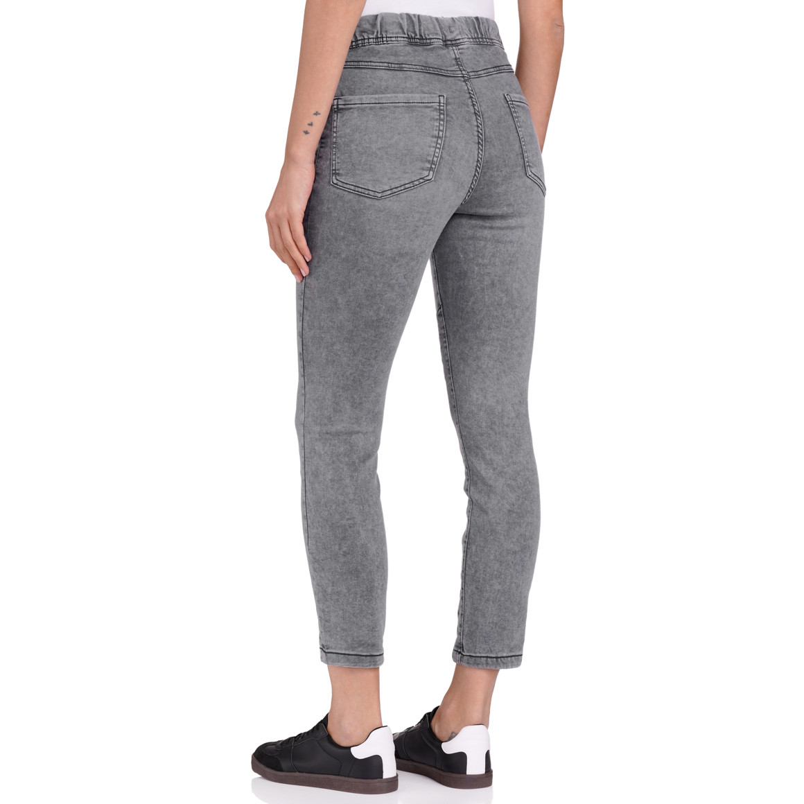 Damen Jeggings mit Used-Waschung