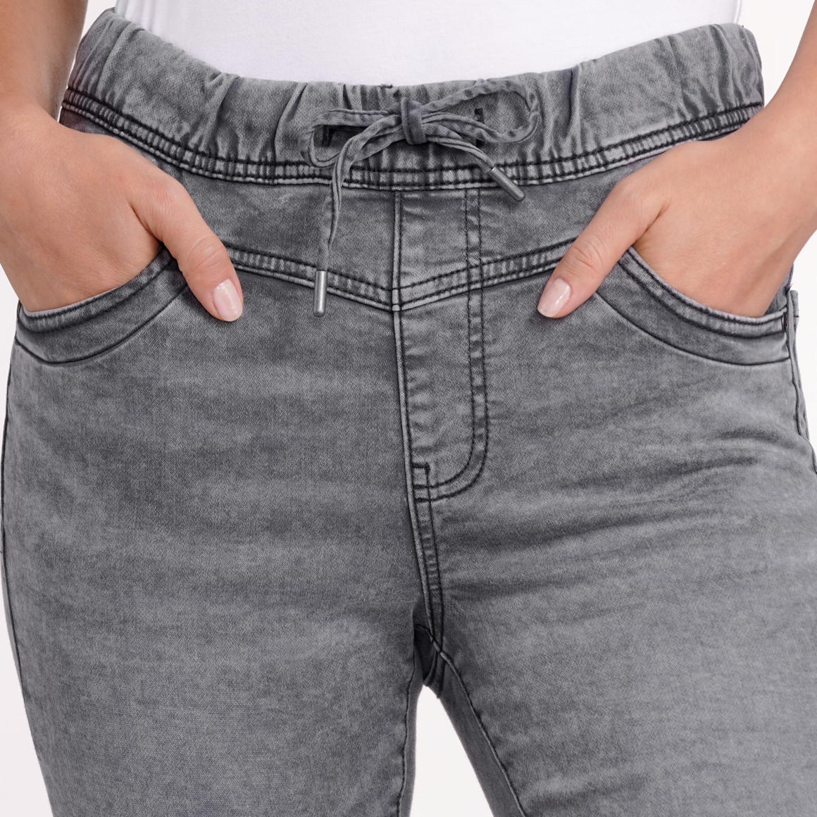 Damen Jeggings mit Used-Waschung