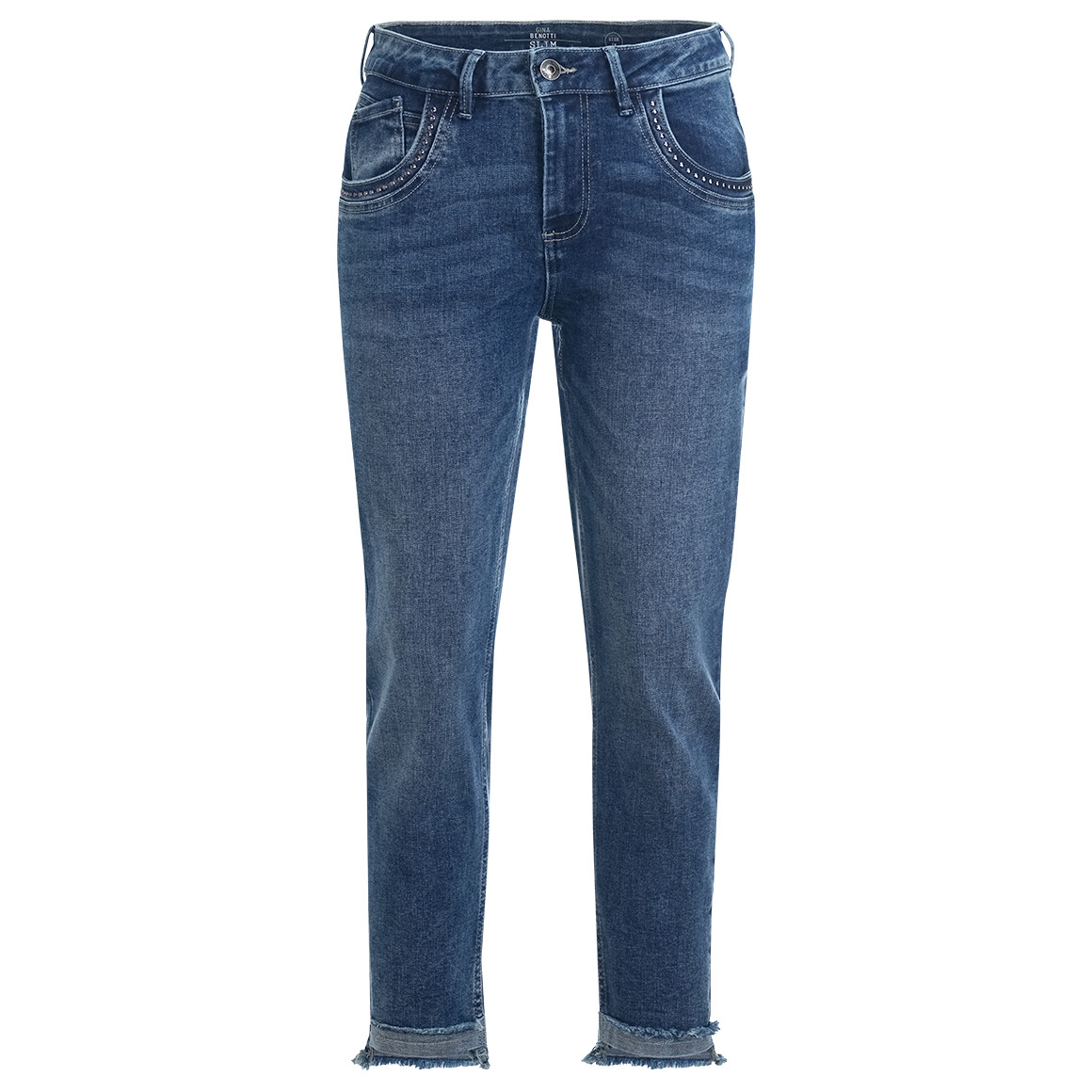 Dames jeans met klinknagels