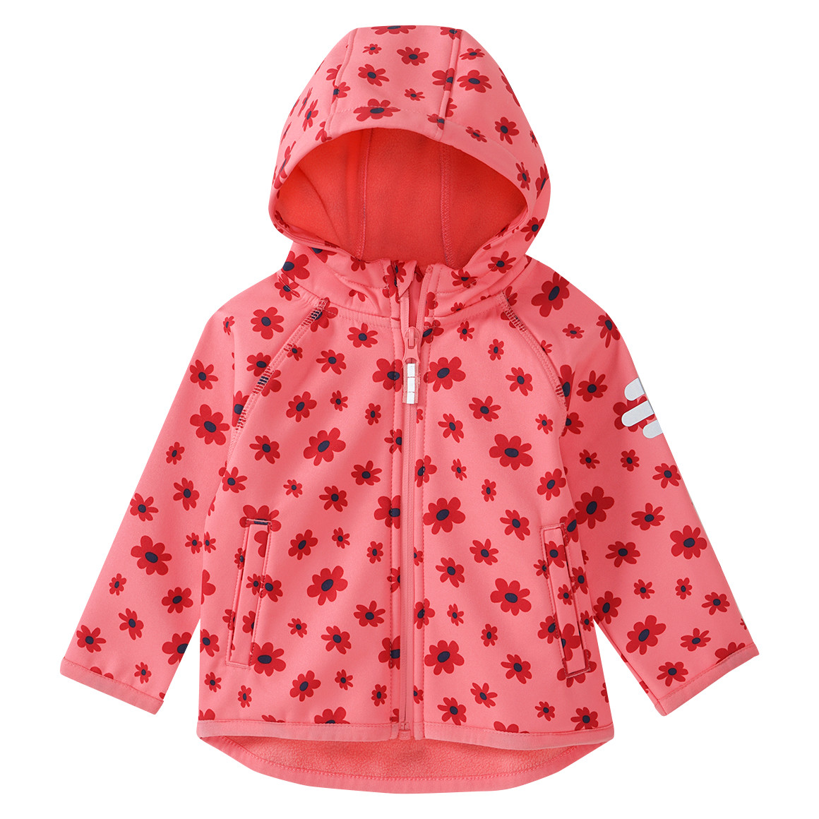 Baby Softshelljacke  mit Blümchen-Print