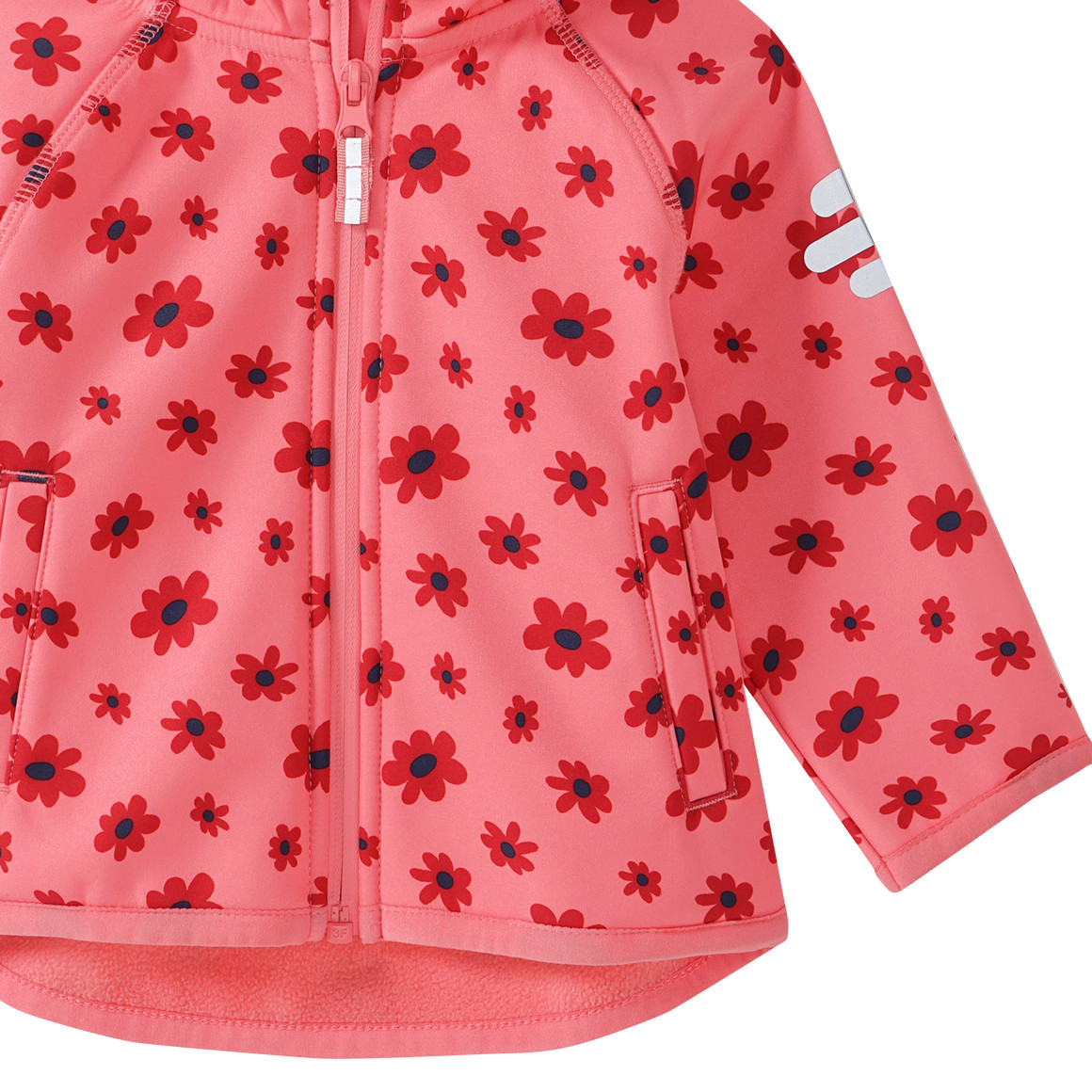 Baby Softshelljacke  mit Blümchen-Print