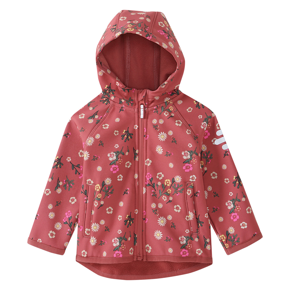 Baby Softshelljacke  mit Blümchen-Print