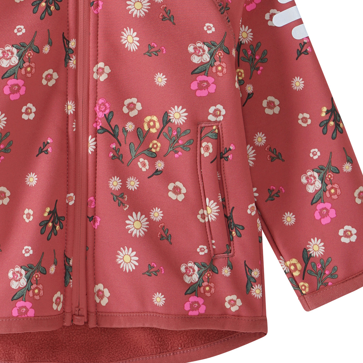 Baby Softshelljacke  mit Blümchen-Print